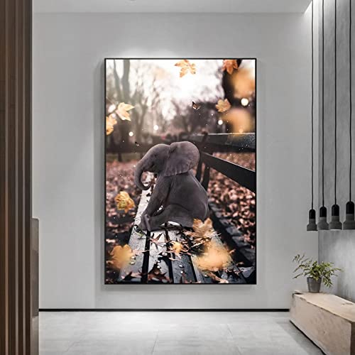 Amazon.co.jp: 抽象的キャンバスに絵画 30x40cm フレームなし 動物